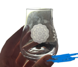 2x Custom Engraved Crystal Standard Proof Glass